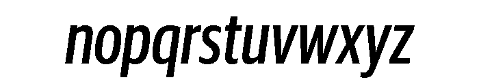 Guardian Sans Headline X Condensed Medium Italic Font LOWERCASE