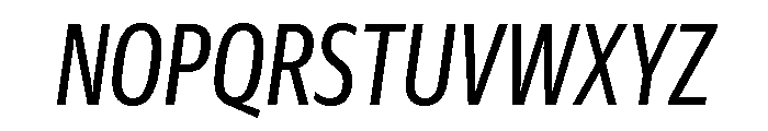 Guardian Sans Headline X Condensed Regular Italic Font UPPERCASE