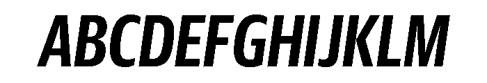 Guardian Sans Headline X Condensed Semibold Italic Font UPPERCASE