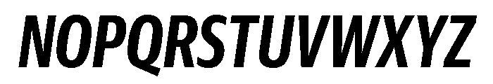 Guardian Sans Headline X Condensed Semibold Italic Font UPPERCASE