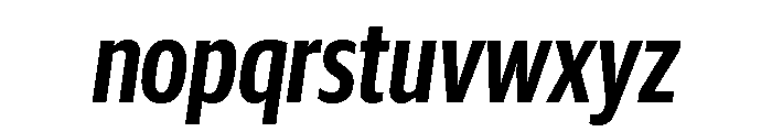 Guardian Sans Headline X Condensed Semibold Italic Font LOWERCASE