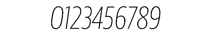 Guardian Sans Headline X Condensed Thin Italic Font OTHER CHARS
