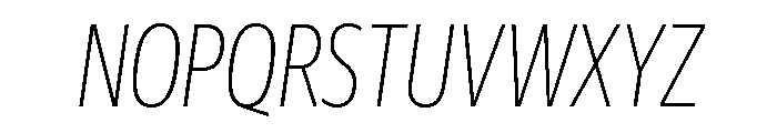 Guardian Sans Headline X Condensed Thin Italic Font UPPERCASE