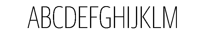 Guardian Sans Headline X Condensed Thin Font UPPERCASE