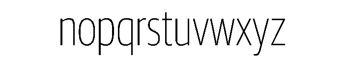 Guardian Sans Headline X Condensed Thin Font LOWERCASE