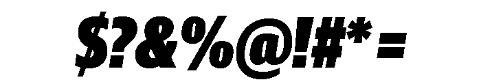 Guardian Sans Headline X Condensed Ultra Italic Font OTHER CHARS