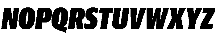 Guardian Sans Headline X Condensed Ultra Italic Font UPPERCASE