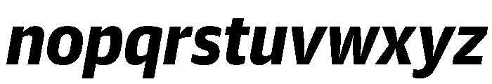 Guardian Sans Text Black Italic Font LOWERCASE