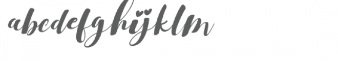 Gulya Script Slant Font LOWERCASE