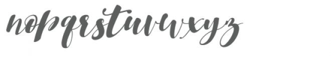 Gulya Script Slant Font LOWERCASE