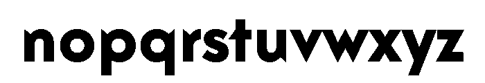 Guildford Bold Font LOWERCASE