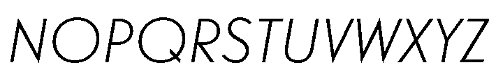 Guildford Light Italic Font UPPERCASE