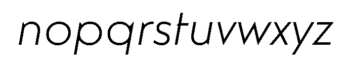Guildford Light Italic Font LOWERCASE