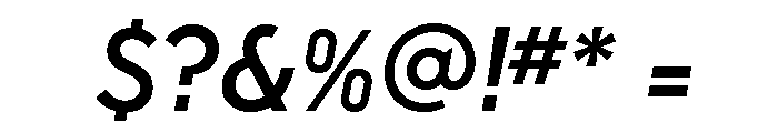Guildford Medium Italic Font OTHER CHARS