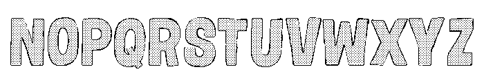 Gumdrop Color Pastel Font UPPERCASE