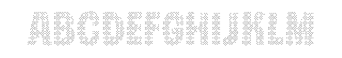 Gumdrop Halftone Font UPPERCASE