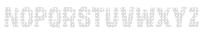 Gumdrop Halftone Font UPPERCASE