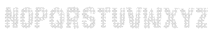 Gumdrop Halftone Font LOWERCASE
