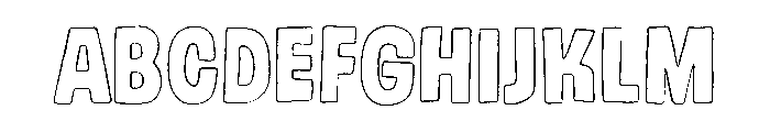 Gumdrop Outline FONT