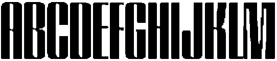 GW Lazor Compressed otf (400) Font UPPERCASE