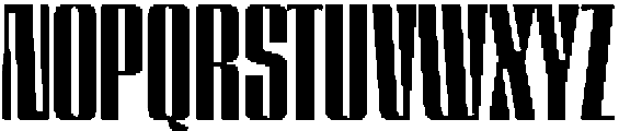 GW Lazor Compressed otf (400) Font UPPERCASE