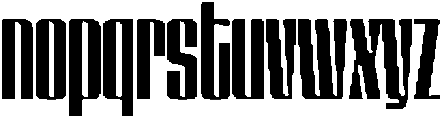 GW Lazor Compressed otf (400) Font LOWERCASE