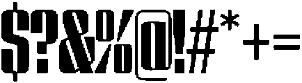 GW Lazor Extra Cond otf (400) Font OTHER CHARS