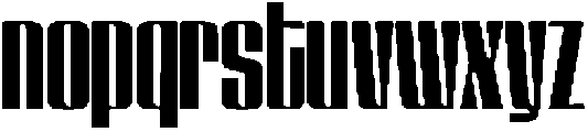 GW Lazor Extra Cond otf (400) Font LOWERCASE