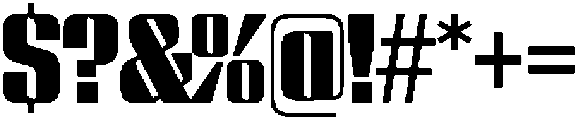 GW Lazor Narrow otf (400) Font OTHER CHARS