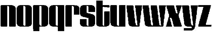 GW Lazor Narrow otf (400) Font LOWERCASE