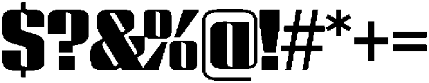 GW Lazor Regular otf (400) Font OTHER CHARS