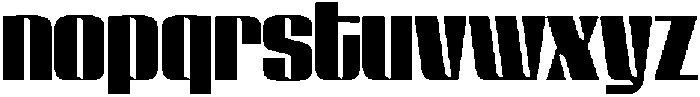 GW Lazor Regular otf (400) Font LOWERCASE