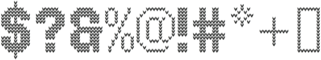 GW Lorest Knitted otf (400) Font OTHER CHARS