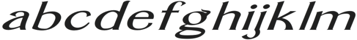 Gwenda TImes Expanded Italic otf (400) Font LOWERCASE