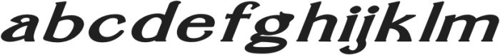 Gwenda TImes Medium Expanded Italic otf (500) Font LOWERCASE