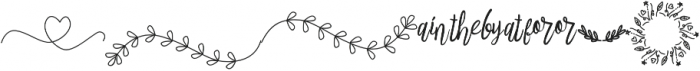 Gwyneth Ornament otf (400) Font LOWERCASE