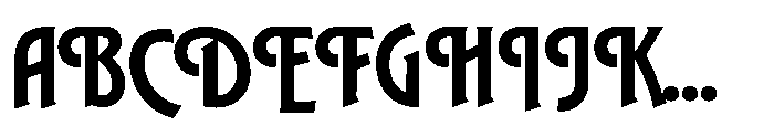 GW Astroform Allcaps Font UPPERCASE