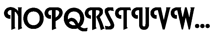 GW Astroform Allcaps Font UPPERCASE