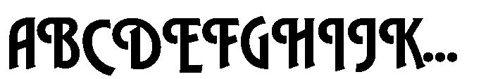 GW Astroform Decorative Font UPPERCASE