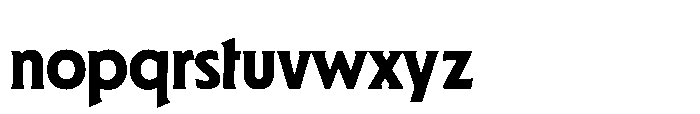 GW Astroform Decorative Font LOWERCASE