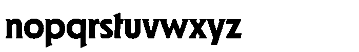 GW Astroform Regular Font LOWERCASE