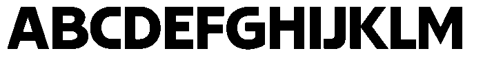GW Esio Sans Bold Font UPPERCASE