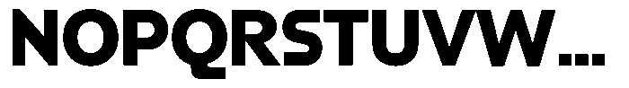 GW Esio Sans Bold Font UPPERCASE