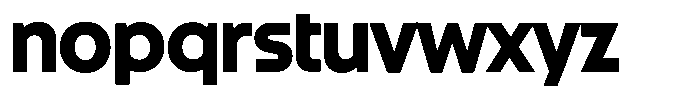 GW Esio Sans Bold Font LOWERCASE
