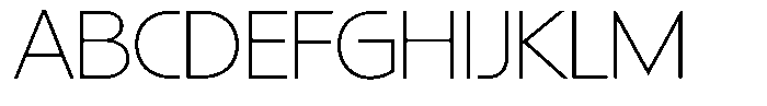 GW Esio Sans Extralight Font UPPERCASE