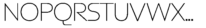 GW Esio Sans Extralight Font UPPERCASE