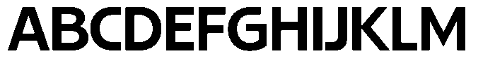 GW Esio Sans Medium Font UPPERCASE