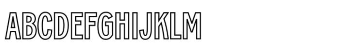 GW Flatgrip Outline Font UPPERCASE