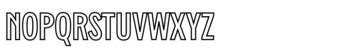 GW Flatgrip Outline Font UPPERCASE
