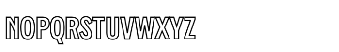 GW Flatgrip Outline Font LOWERCASE
